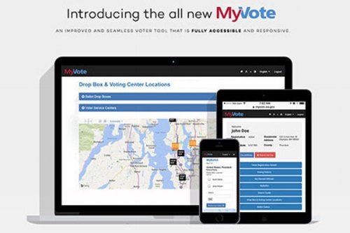 Preview of MyVote website