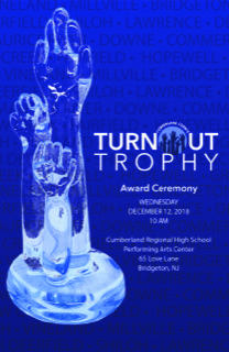 A poster for the turnout trophy award ceremony.