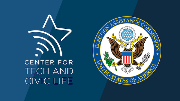 A graphic with logos from CTCL and the Election Assistance Commission