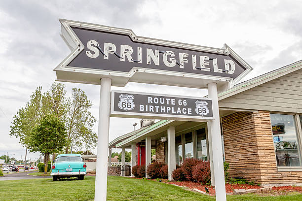 A sign that says "Springfield: Route 66 Birthplace"